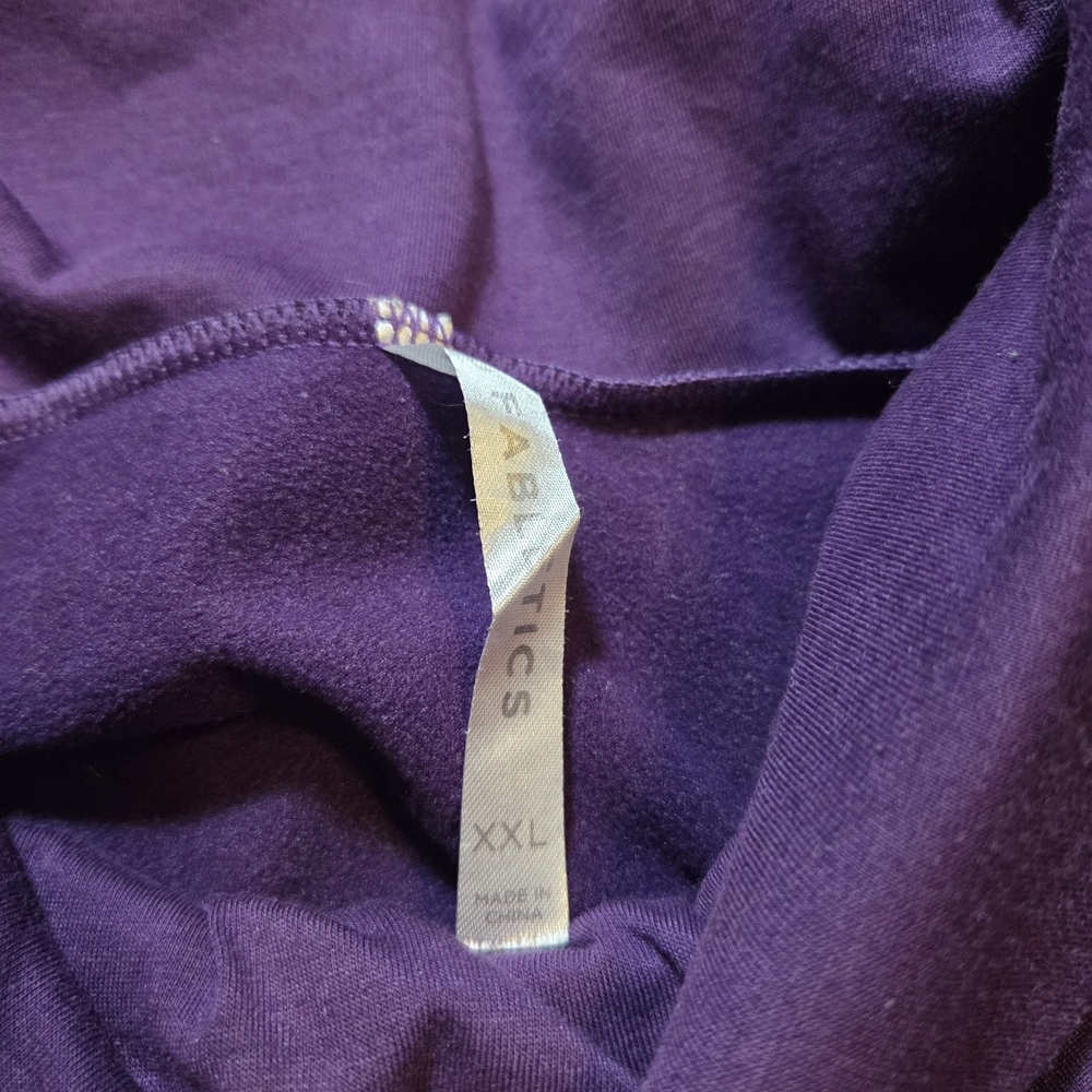 Fabletics Purple Cowl Neck Sweatshirt - Picture 3 of 4